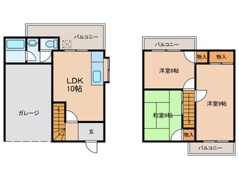 間取図 西神グリーンハイツ(407)