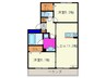 Ｋ´Ｓグレイス 2LDKの間取り