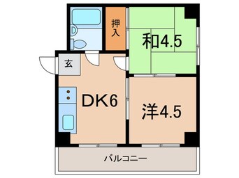 間取図 ラペ本山（５０１）