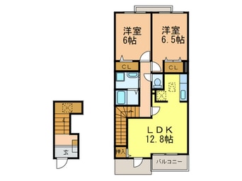間取図 ウエストフィ－ル伍号館