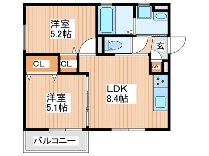 間取図 ラモーナ明和