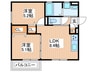 ラモーナ明和 2LDKの間取り