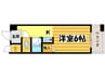 アトリオ上町台Ⅱ 1Kの間取り