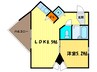 ウエストヒルズ 1LDKの間取り