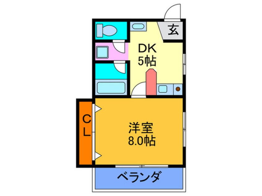 間取図 モントロ－ズ　フタバ