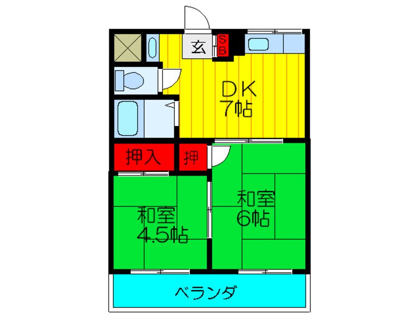 間取図 シャトー上野口