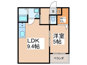 間取図 セレニティ法善寺