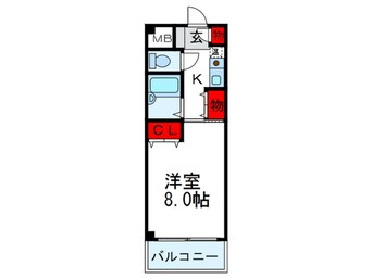 間取図 ベルビューレ千里山３番館