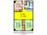 東奈良高層住宅Ｆ棟（206） 3LDKの間取り
