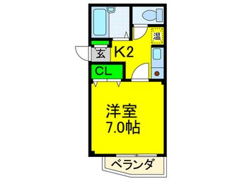 間取図 メゾンコ－ヨ－岸里