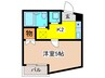 ハイツジョイフル 1Kの間取り