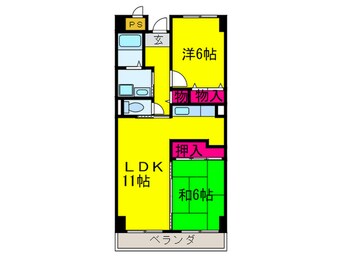 間取図 ロサノＳ北豊中