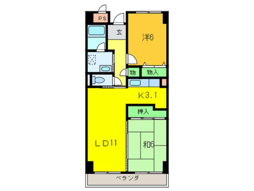 間取図 ロサノＳ北豊中