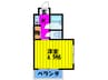 パレス新森 1Kの間取り
