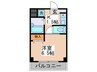シャルム俊徳 1Kの間取り