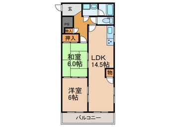 間取図 コロナード長尾