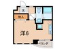 ハイグレード甲南 1Rの間取り