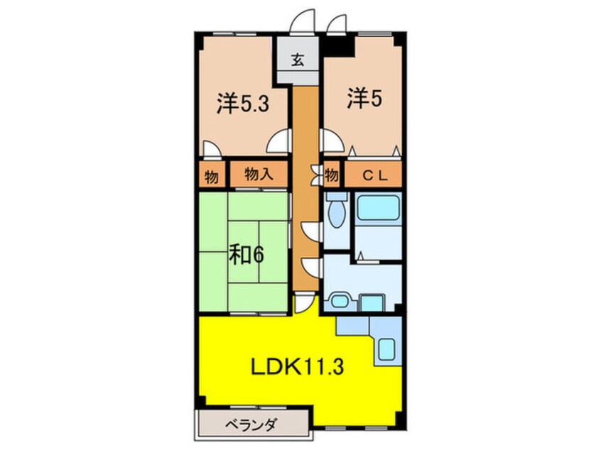 間取図 エリシオン宝塚