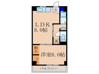 間取図 ハイツ桃山