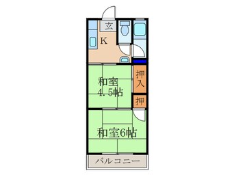 間取図 ハイツ桃山