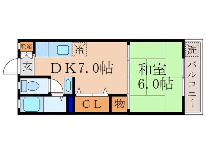 間取図 ハイツ桃山