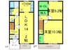 ドルフコート 2LDKの間取り