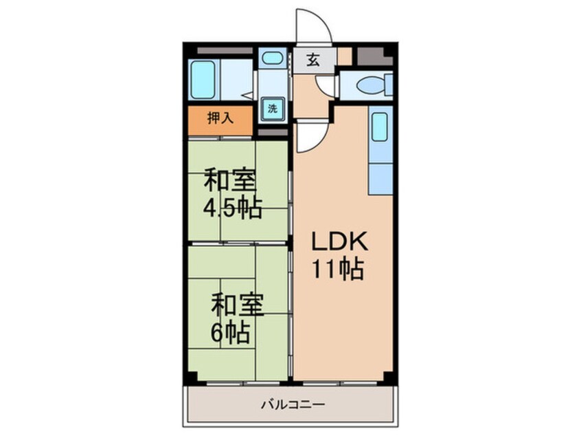 間取図 ベルメゾン若王寺