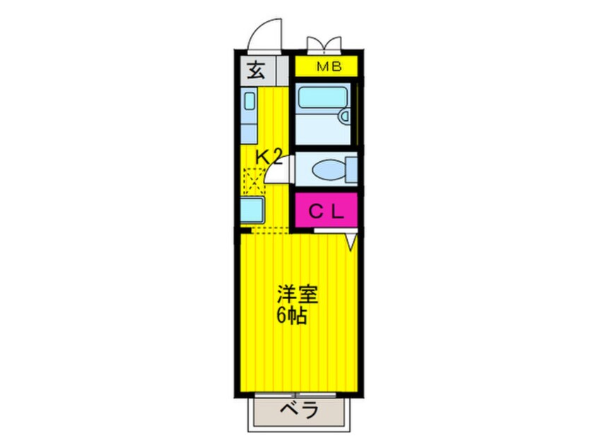 間取図 サウス柿木