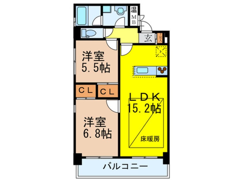 間取図 サ－クルコ－ト緑地