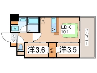間取図 アーバネックス新町Ⅱ