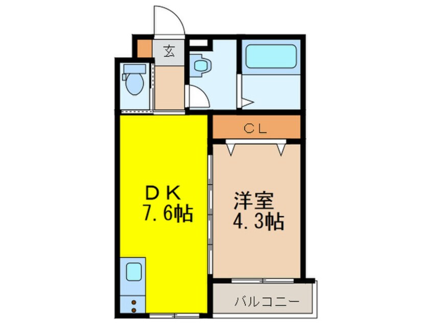 間取図 シティコート徳庵