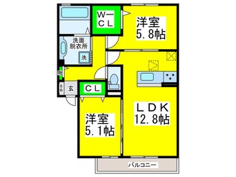 間取図 アローラ