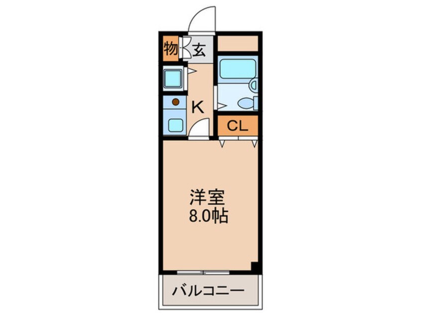間取図 グリ－ンホ－ムⅡ