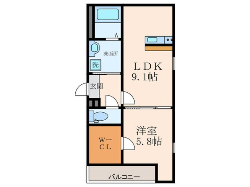 間取図 フジパレス東桜木町