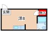 ハイツみゆき 1Rの間取り