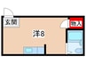 ハイツみゆき 1Rの間取り