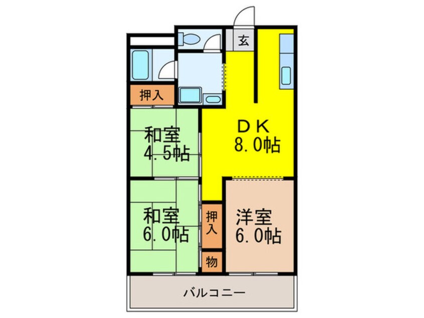 間取図 第２千里ハイツ