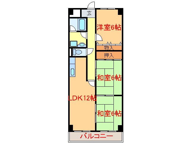 間取り図 ﾒｿﾞﾝ菱江