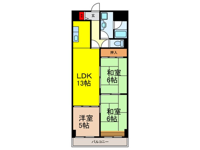 間取り図 ﾒｿﾞﾝ菱江