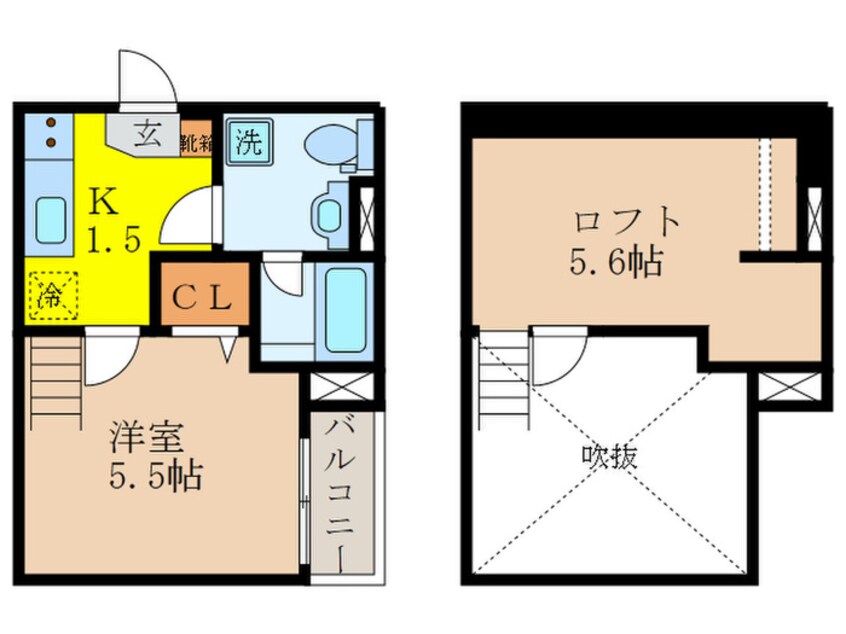 間取図 Valenti小阪