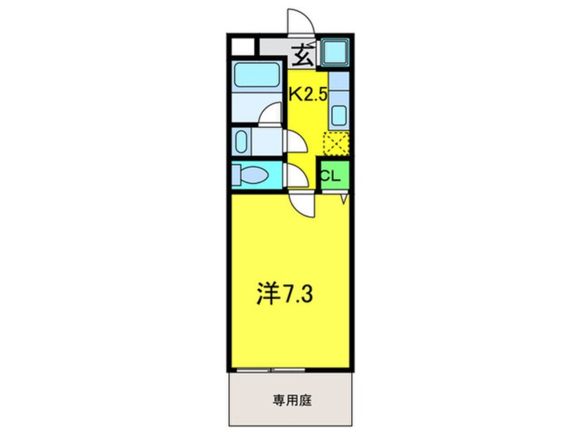 間取図 グランソレイユＫ＆Ｊ 弐番館