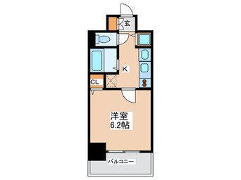 間取図 プレサンス難波幸町(804)