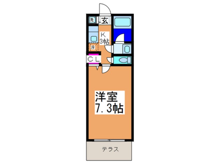 間取図 グランソレイユＫ＆Ｊ 壱番館