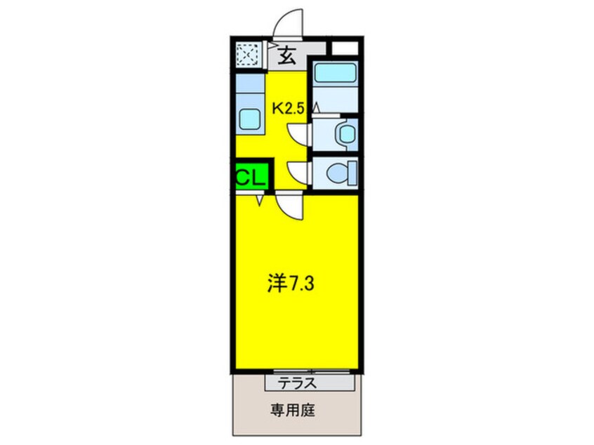 間取図 グランソレイユＫ＆Ｊ 壱番館