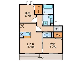 間取図 セジュールＫ