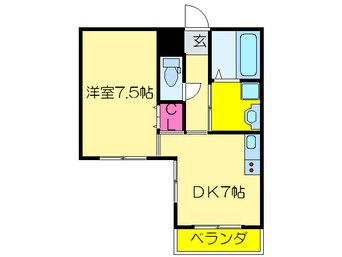 間取図 クイ－ンライフ桑津
