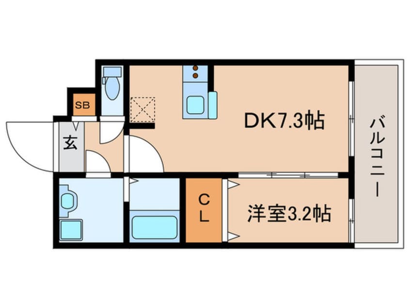 間取図 ﾌｧｽﾃｰﾄ京都ｽﾃｰｼｮﾝｳｫｽﾞ(214)