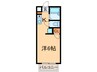 ラポ－ル 1Kの間取り