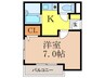 丸吉ビル 1Kの間取り