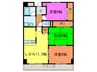 サンクレスト岸和田 3LDKの間取り